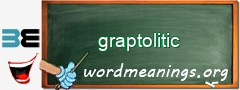 WordMeaning blackboard for graptolitic